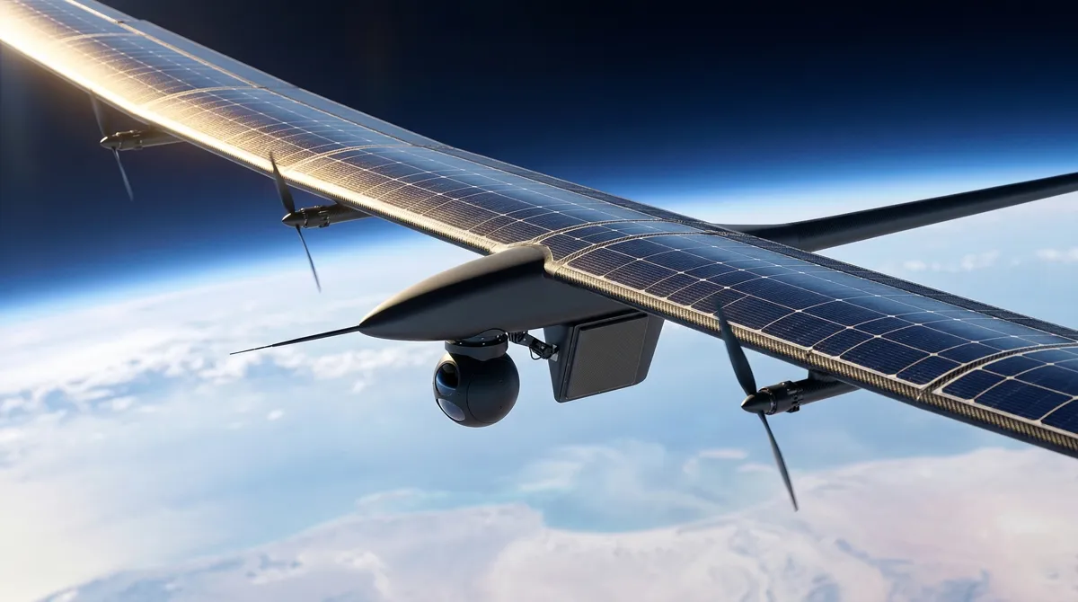 Solar-powered HAPS surveillance platform at altitude