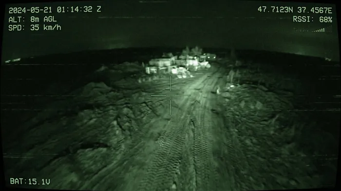 UAV night vision ISR feed